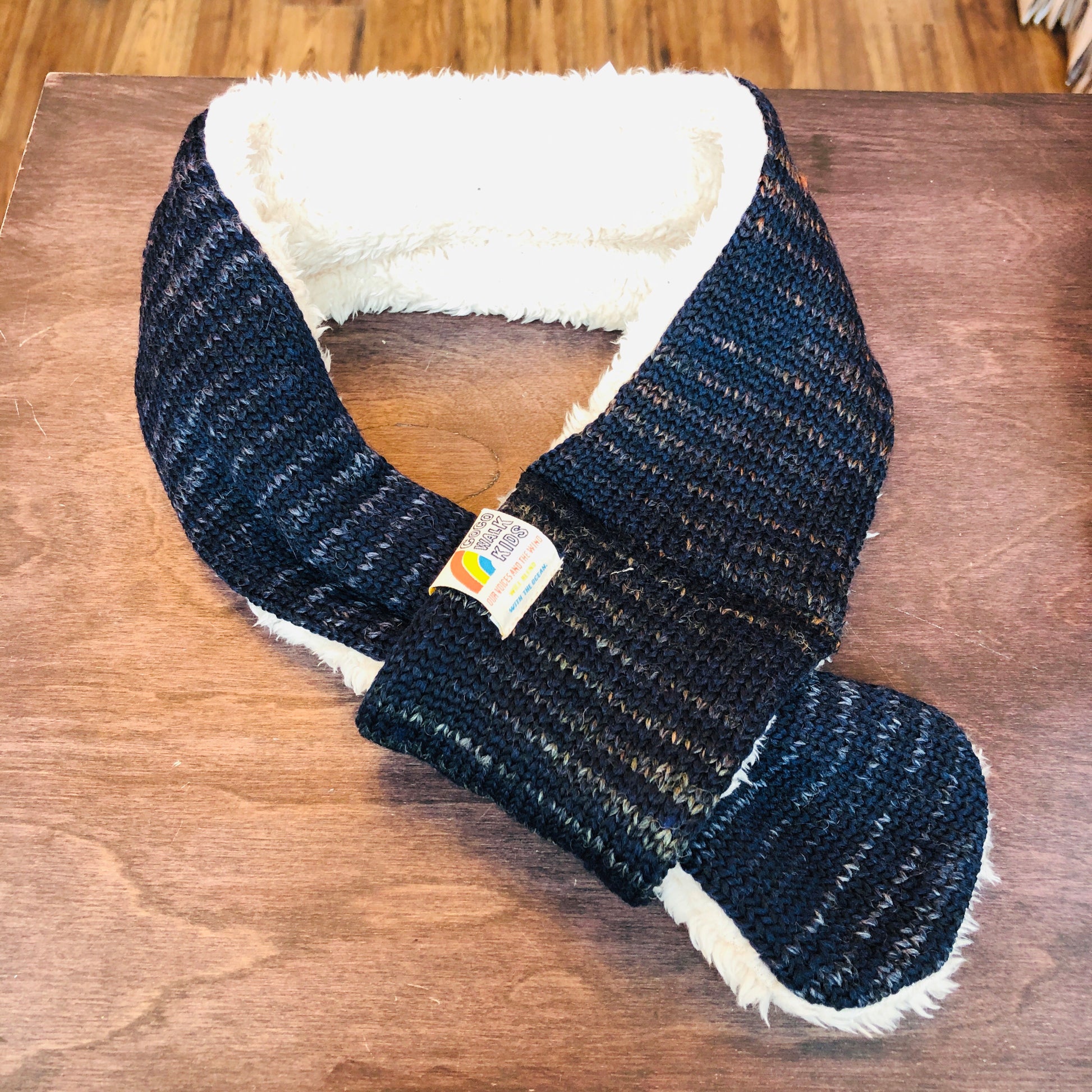COCO WALK Kid Scarf NAVY A-181003-NV