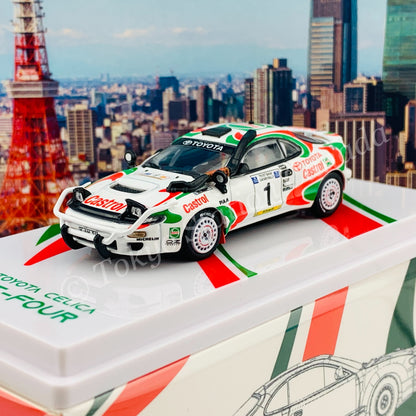 POPRACE 1/64 Toyota Celica GT-Four ST185 Safari Rally 1993 Winner #1 Juha Kankkunen/ Juha Piironen PR64-185-93WRC01