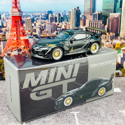 MINI GT 1/64 Pandem Toyota GR Supra V1.0  Black RHD MGT00219-R