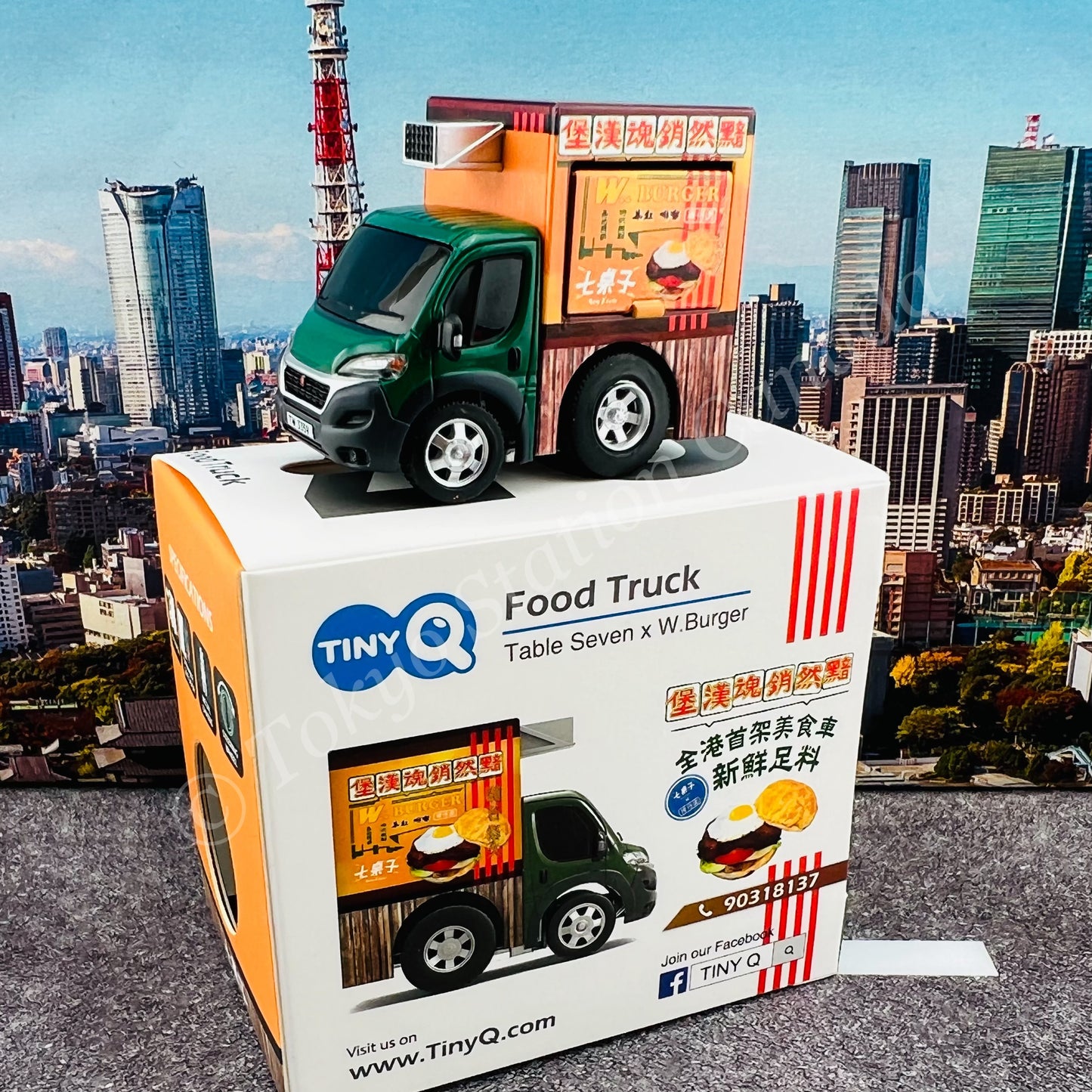 Tiny Q Pro-Series 07 Food Truck Table Seven x W. Burger TinyQ-07a