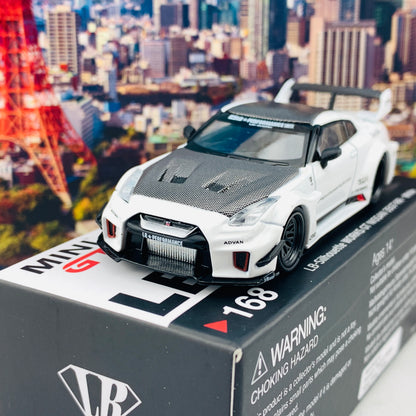 MINI GT 1/64 LB-Silhouette WORKS GT NISSAN 35GT-RR Ver.1 White RHD MGT00168-R