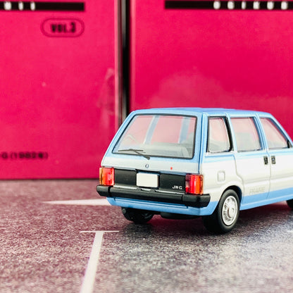 Tomica Limited Vintage Neo 1/64 Ogikubo Damasii Nissan Prairie JW-G (Year 1982)