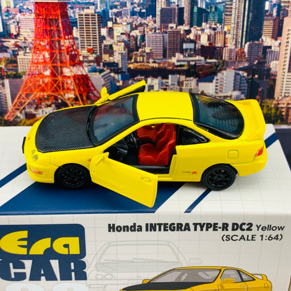 ERA CAR 28 1/64 Honda Integra Type-R DC2 Yellow HA20DC2RN28