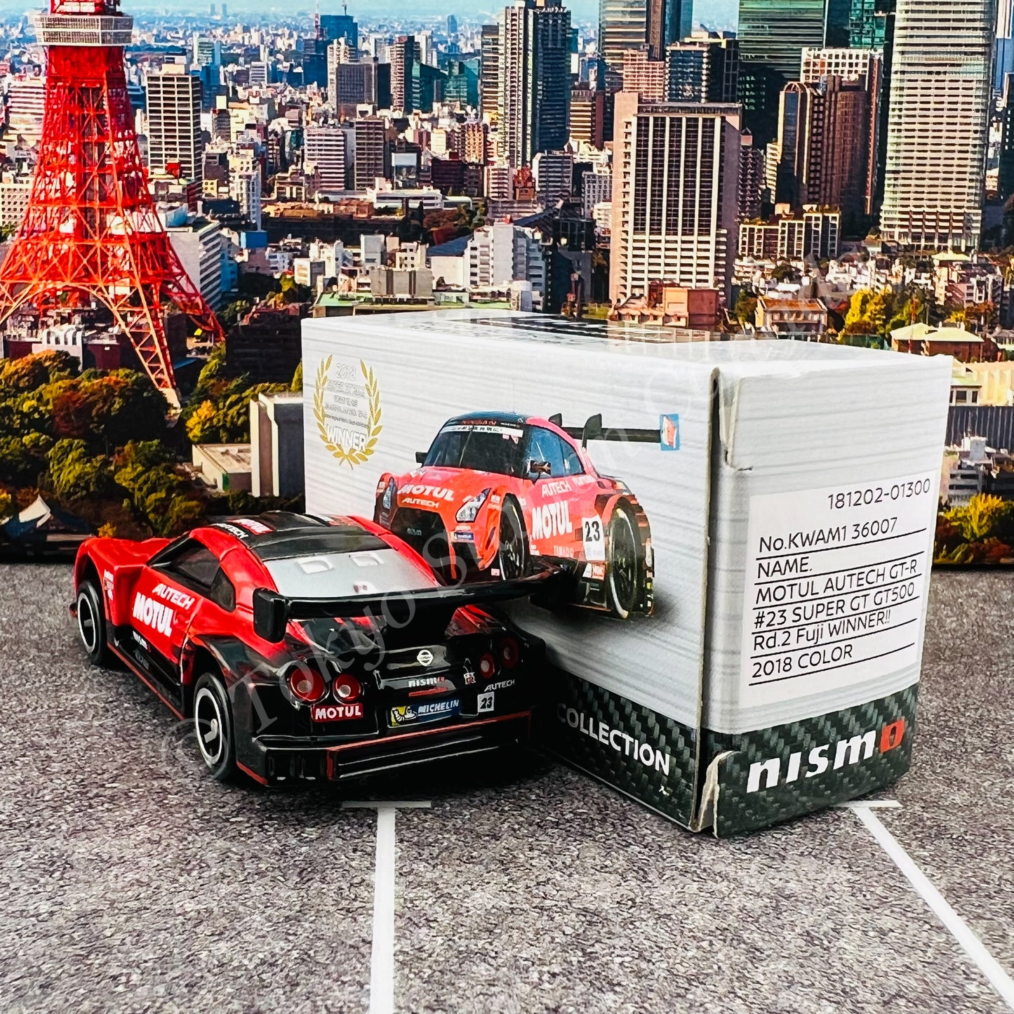 Nismo Model Car Collection Motul Autech GT-R #23 Super GT GT500 Round 2 Fuji Winner 2018 KWAM136007