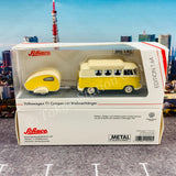 Schuco 1/64 Volkswagen T1 Camper with Caravan (mit Wohnanhanger) 452026700