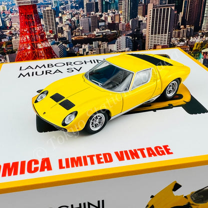 TOMYTEC Tomica Limited Vintage 1/64 LV Lamborghini Miura SV (Yellow)