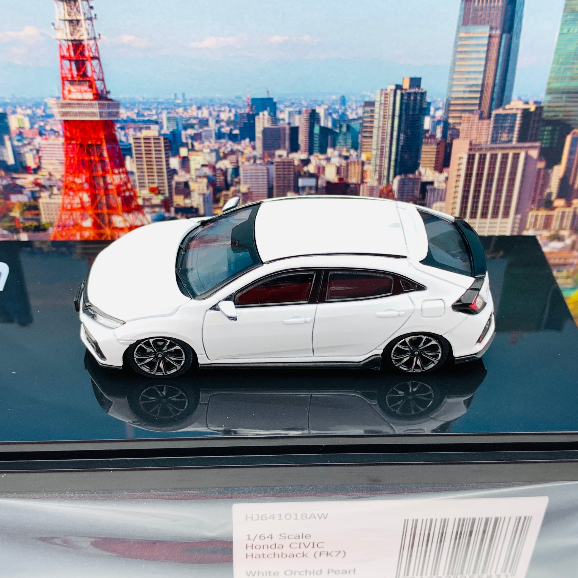 HOBBY JAPAN 1/64 Honda CIVIC Hatchback FK7 White Pearl HJ641018AW