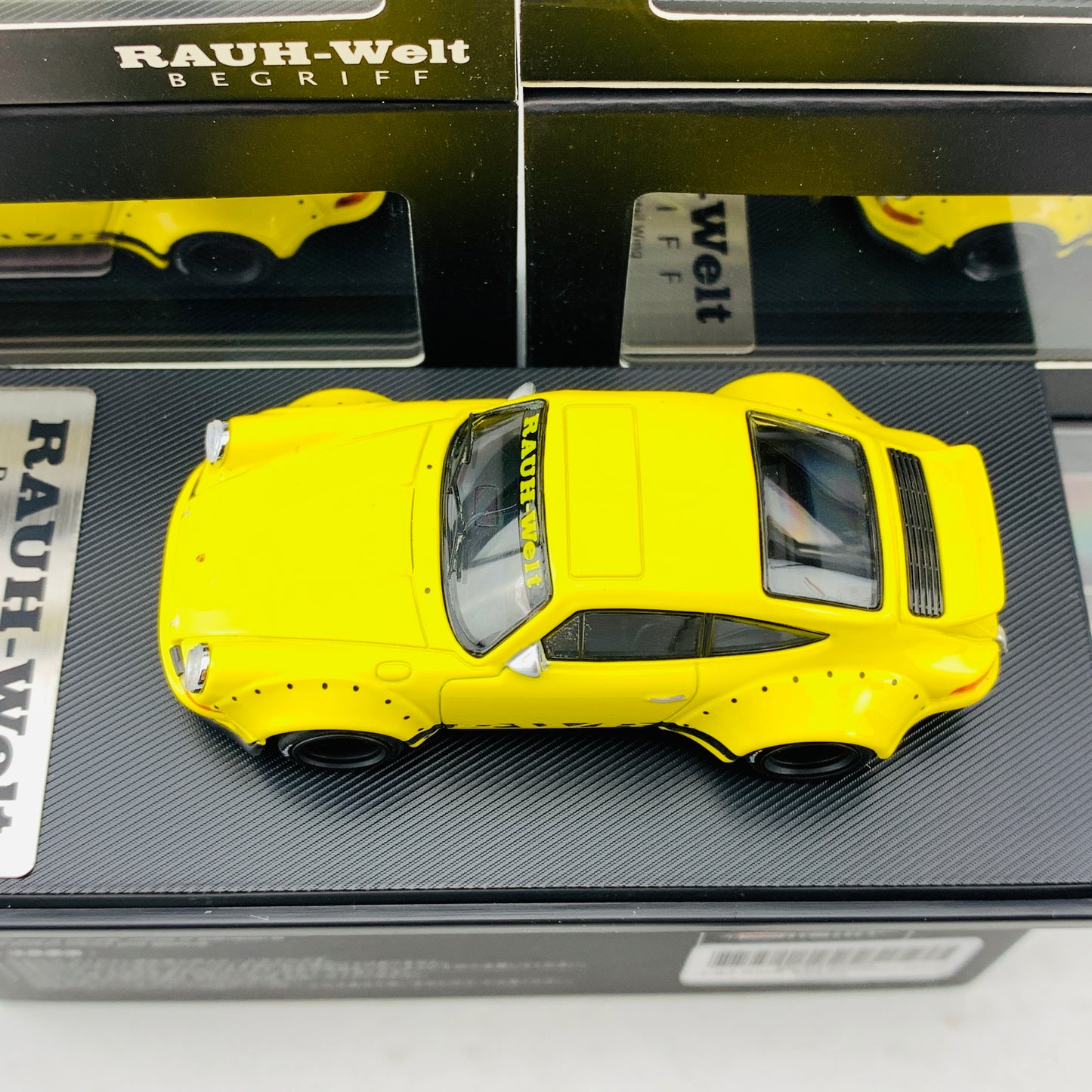 MODEL COLLECT 1/64 Porsche RWB 930 Ducktail Wing Yellow MC640002A
