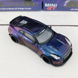 MINI GT 1/64 LIBERTYWALK LB★WORKS Nissan GTR (R35) Type 1, Rear Wing ver 2 Magic Purple Japan Exclusive MGT00039-R