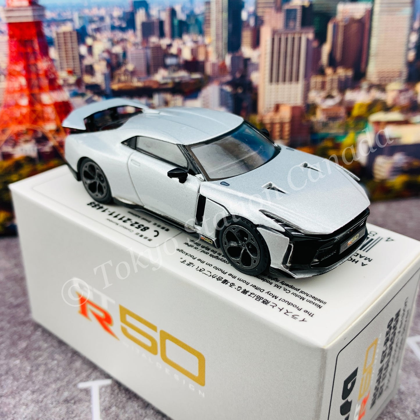 ERA CAR 1/64 SP Nissan GT-R50 By Italdesign - Production Version White Silver NS21GTRSP50
