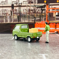 Tomytec Tomica Limited Vintage 1/64 Mazda Porter Cab one side open Green LV-185a