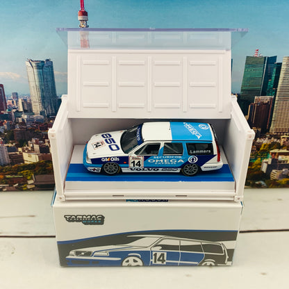 Tarmac Works 1/64 Hobby Collection Volvo 850 Estate #14 BTCC 1994 Jan Lammers including a Container T64-039-94BTCC14