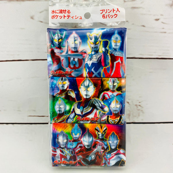 Hayashi Ultraman Pocket Size Tissue x 6 Packs
