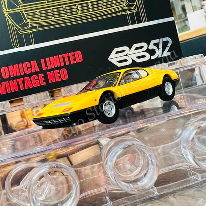 TOMYTEC Tomica Limited Vintage NEO 1/64 LV-N Ferrari 512 BB Yellow / Black 4543736320050