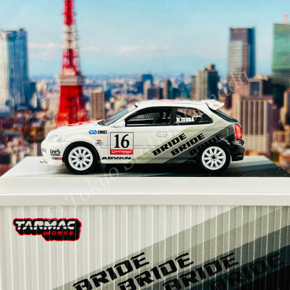TARMAC WORKS 1/64 HOBBY64 Honda Civic Type R EK9 BRIDE with Container T64-TL010-BR