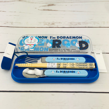 I'm Doraemon Cutlery with Chopsticks Set by Sanrio A14DRB Made in Japan