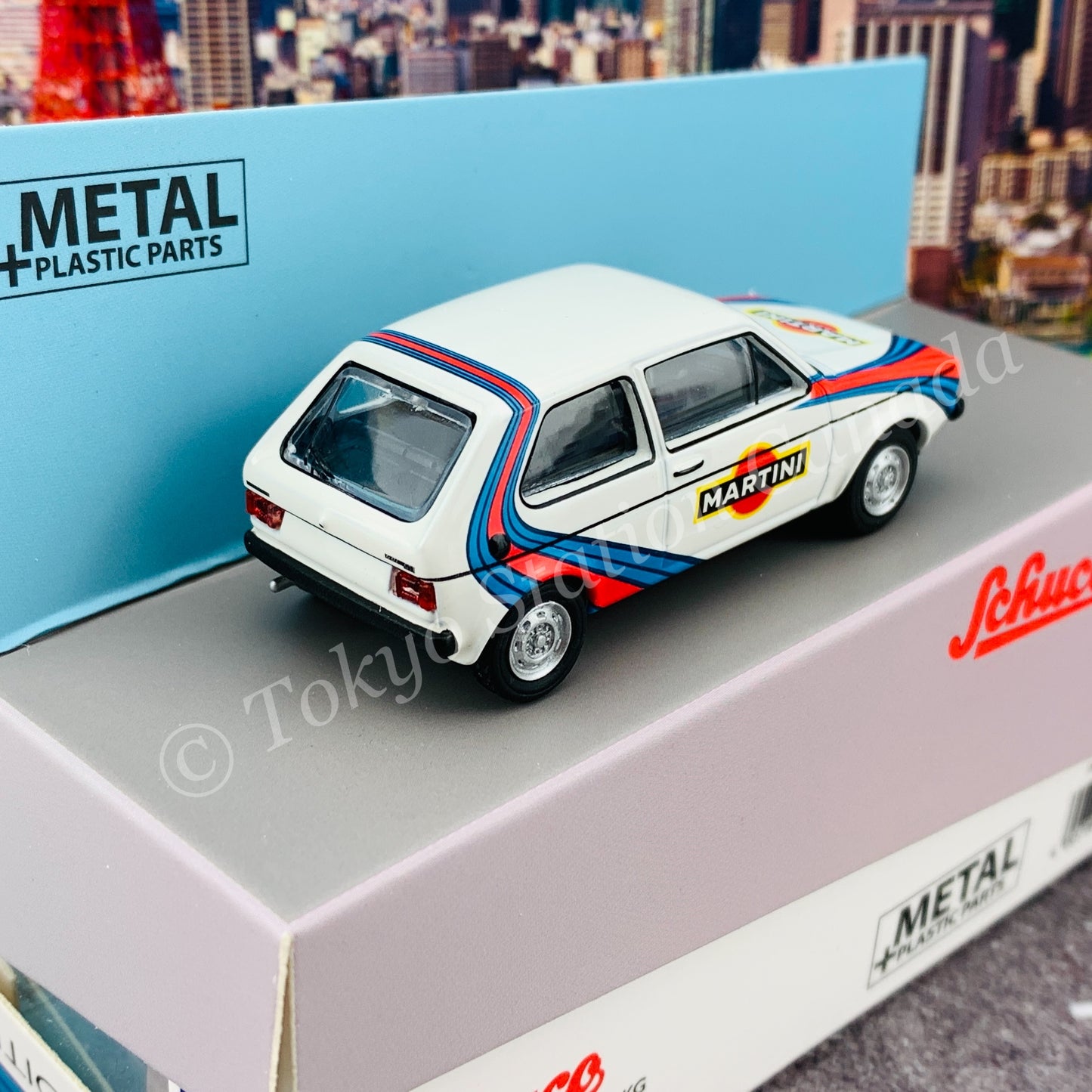 Schuco 1/64 VW Golf I Martini White Toyeast Ltd. Exclusive 452021400