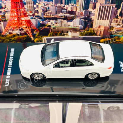INNO64 1/64 HONDA ACCORD Euro-R CL7 Premium White Pearl W/Extra Wheels and Extra Decals IN64-CL7-PWP