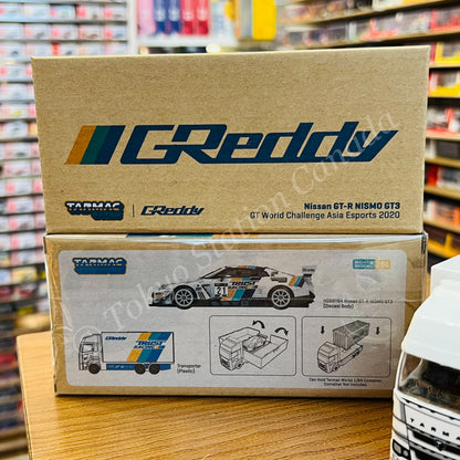 TARMAC WORKS HOBBY64 1/64 Nissan GT-R NISMO GT3 GT World Challenge Asia Esports 2020 Tarmac eMotorsports Luis Moreno T64-035-GDY