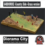 BM CREATIONS JUNIOR 1/64 Diorama City - 002 Country Side Grass version 64BDOR002