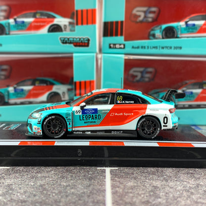 Tarmac Works 1/64 Audi RS3 LMS WTCR 2019 Jean-Karl Vernay T64-013-19WTCR69