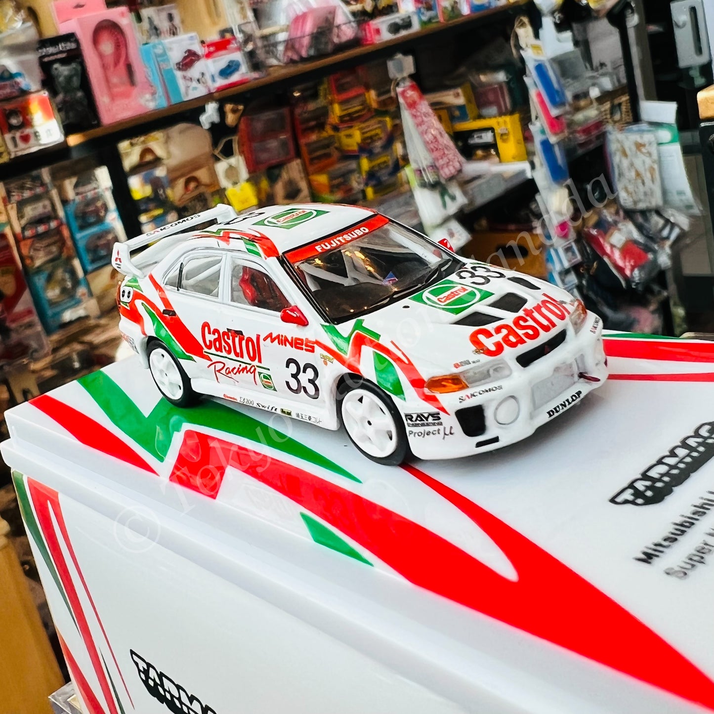 TARMAC WORKS 1/64 HOBBY64 Mitsubishi Lancer Evolution V Super N1 Endurance Series 1998 村松康生 / 三好正己 T64-012-98ST33