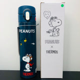 Thermos Japan x Peanuts Vaccum Insulated Bottle 0.4L Navy Blue JNI-401PL (NV)