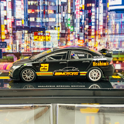 NNO64 1/64 HONDA CIVIC FD2 Type-R #23 AL FAROUK - Malaysia Championship Series 2019 Champion IN64-FD2-MCSMS