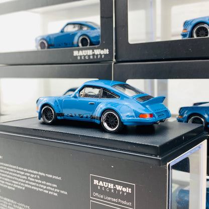 MODEL COLLECT 1/64 Porsche RWB 930 Ducktail Wing Blue MC640002B