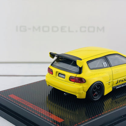 Ignition Model 1/64 Pandem Civic (EG6) Yellow 1416