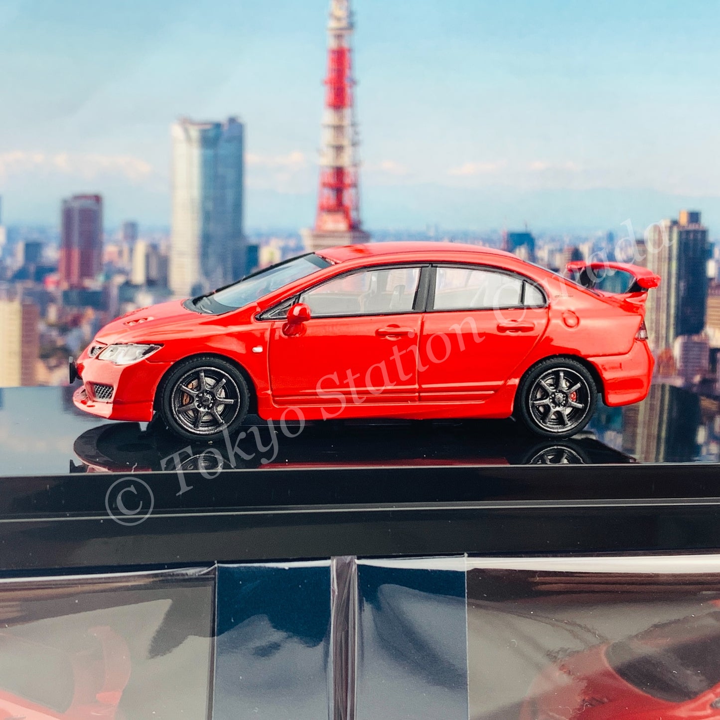 HOBBY JAPAN 1/64 Mugen Civic TYPE R (FD2) Milano Red HJ641003MR