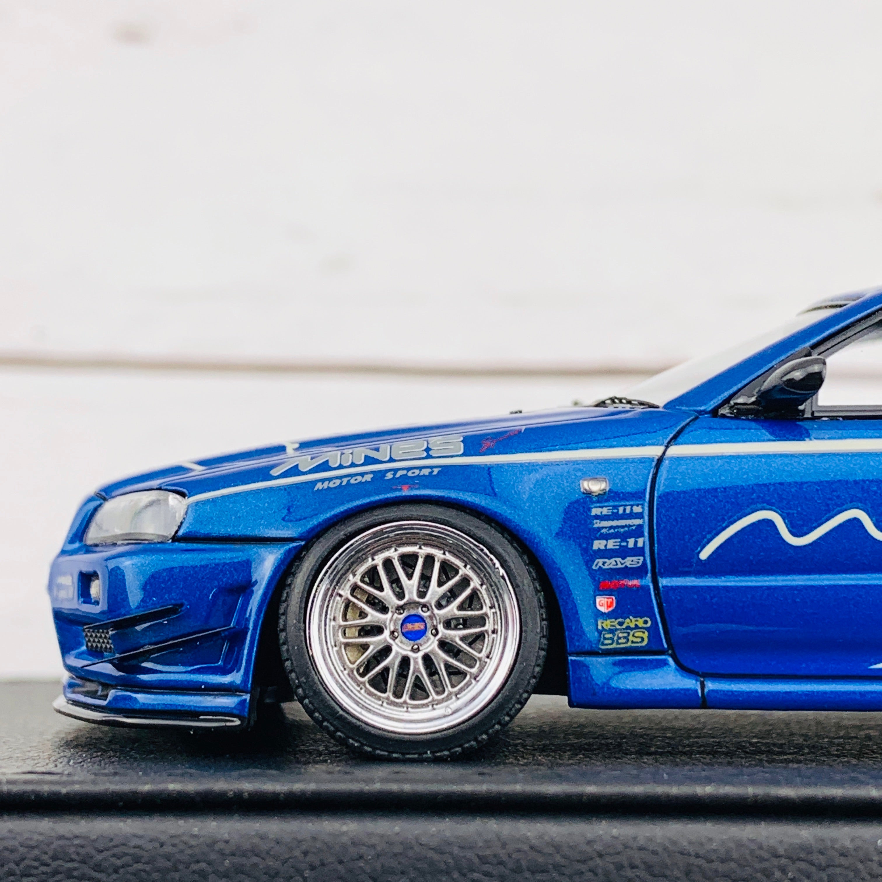 Ignition Model 1/43 Nissan Skyline GTR Mine's R34 Bayside Blue