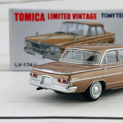 Tomica Limited Vintage 1/64 Nissan Prince Gloria Super6 (1963) Brown LV-174b