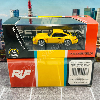 PARA64 1/64 RUF CTR Yellowbird 1987 Blossom Yellow PETERSEN AUTOMOTIVE MUSEUM Version LHD PA-55291 PM