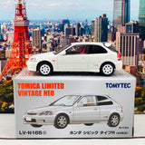 Tomytec Tomica Limited Vintage Neo 1/64 Honda Civic Type R 1999 (White) LV-N165c