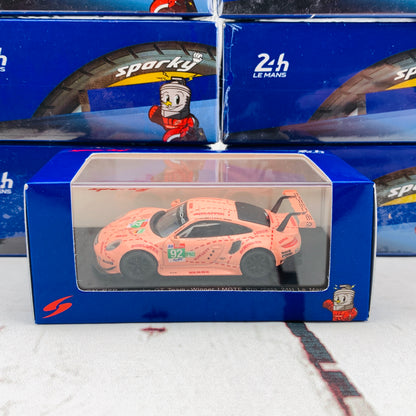 Sparky 1/64 PORSCHE 911 RSR NO.92 PORSCHE GT TEAM WINNER LMGTE PRO CLASS 24H LE MANS 2018 M. CHRISTENSEN - K. ESTRE - L. VANTHOOR Y122