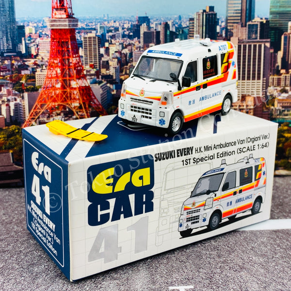 ERA CAR 1/64 Suzuki Every H.K. Mini Ambulance Van (Original Version) 1st Special Edition SU19EVERF41
