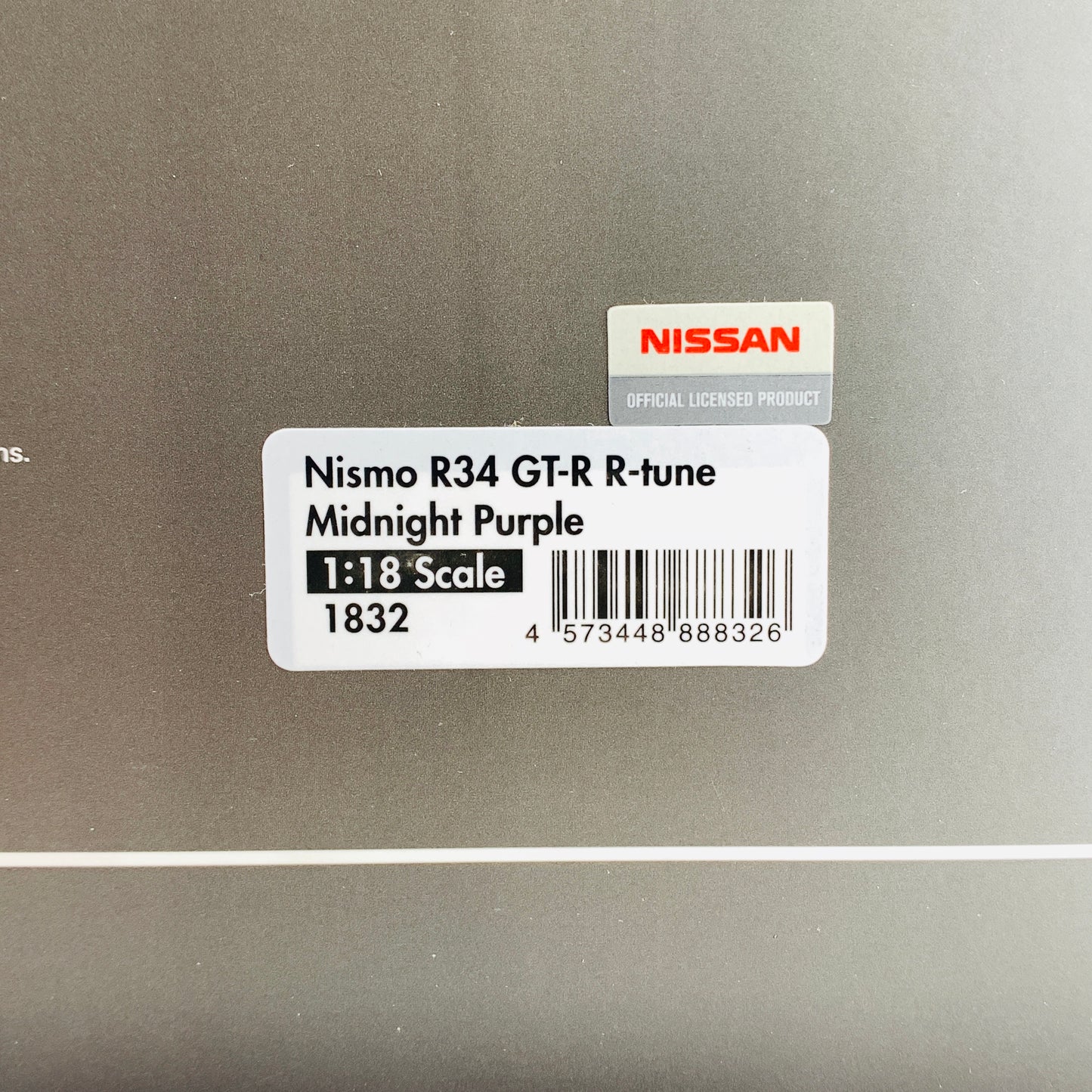 Ignition Model 1/18 Nismo R34 GTR R-tune Midnight Purple IG1832