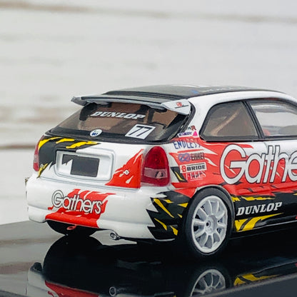 Tarmac Works 1/64 Honda Civic Type R EK9 Super Taikyu 1998 ST-4 Champion Gathers livery #77 T64–010-GR