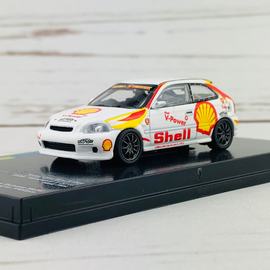 Tarmac Works 1/64 Honda Civic Type R EK9 FARA : Homestead II 2016 "SHELL" Singapore Exclusive Model