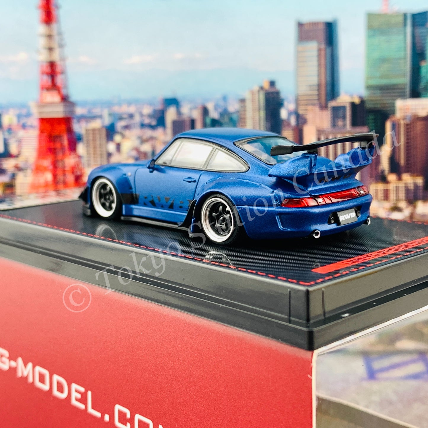 Ignition Model 1/64 RWB 993 Matte Blue Metallic IG2150