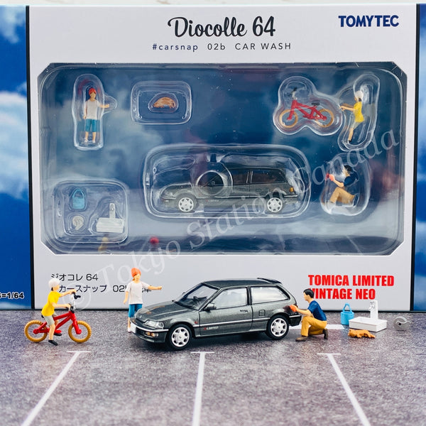 Tomytec Limited Vintage Neo 1/64 Diocolle 64 #02b Car wash 4543736314875