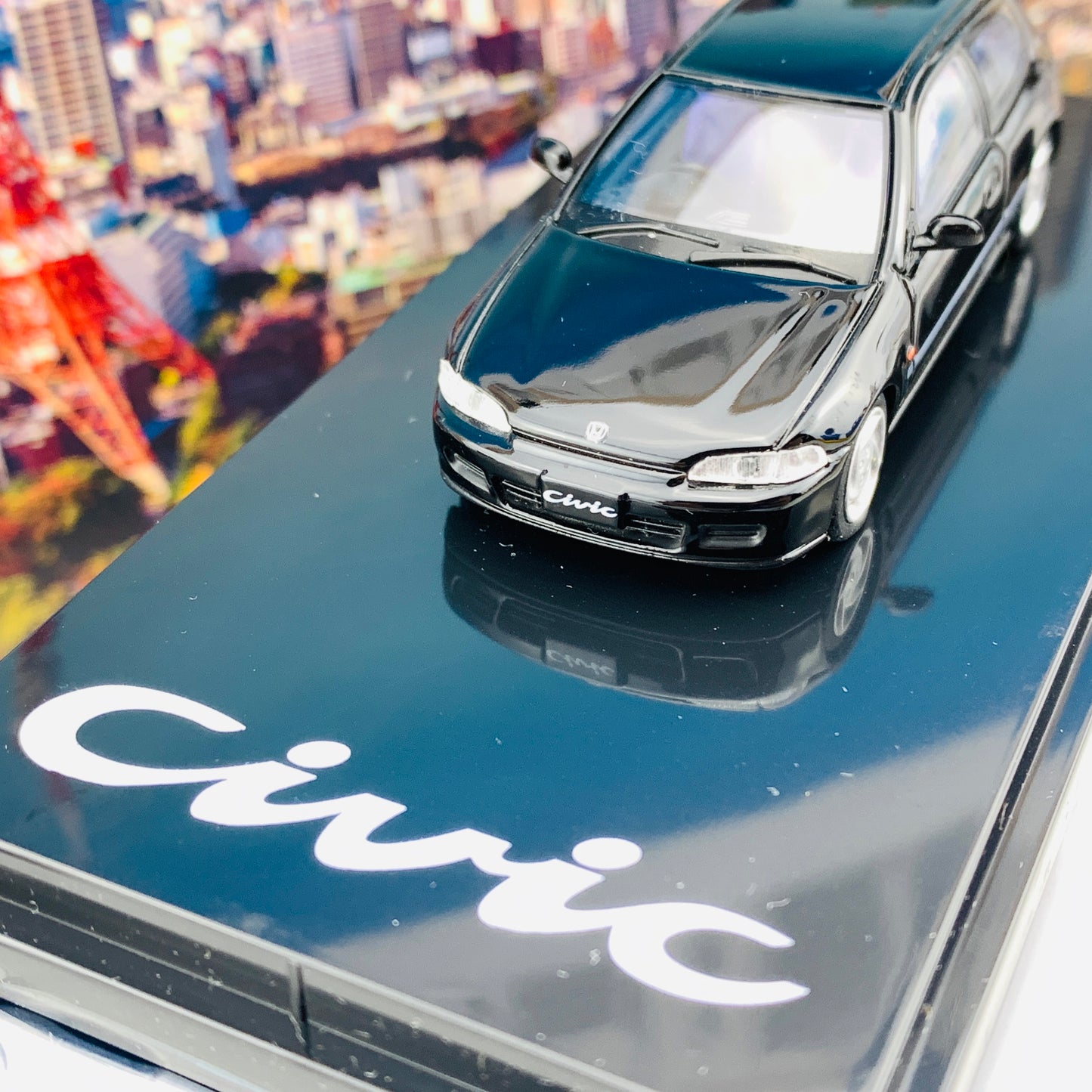 HOBBY JAPAN 1/64 Honda Civic EG6 SIR-II BLACK HJ641017ABK