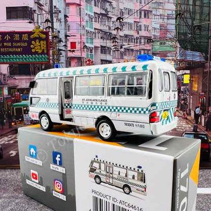 TINY 微影 170 Toyota Coaster St. John Ambulance 1990’s ATC64616