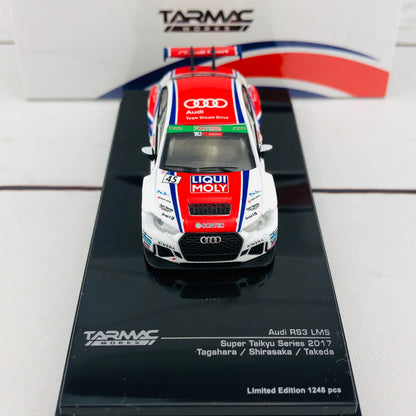 Tarmac Works 1/64 Audi RS3 LMS Super Taikyu Series 2017 Tagahara/Shirasaka/Takeda T64-013-17ST