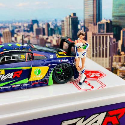 POPRACE 1/64 Audi R8 LMS EVA RT TEST TYPE-01 TSRT R8 Macau GT Cup 2020 David Chen PR64-R8LMS-20MGT28