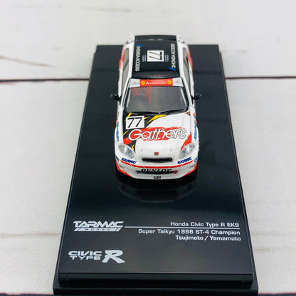 Tarmac Works 1/64 Honda Civic Type R EK9 Super Taikyu 1998 ST-4 Champion Gathers livery #77 T64–010-GR