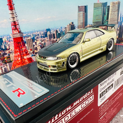 Ignition Model 1/64 Nissan R33 GT-R Green Metallic IG2505