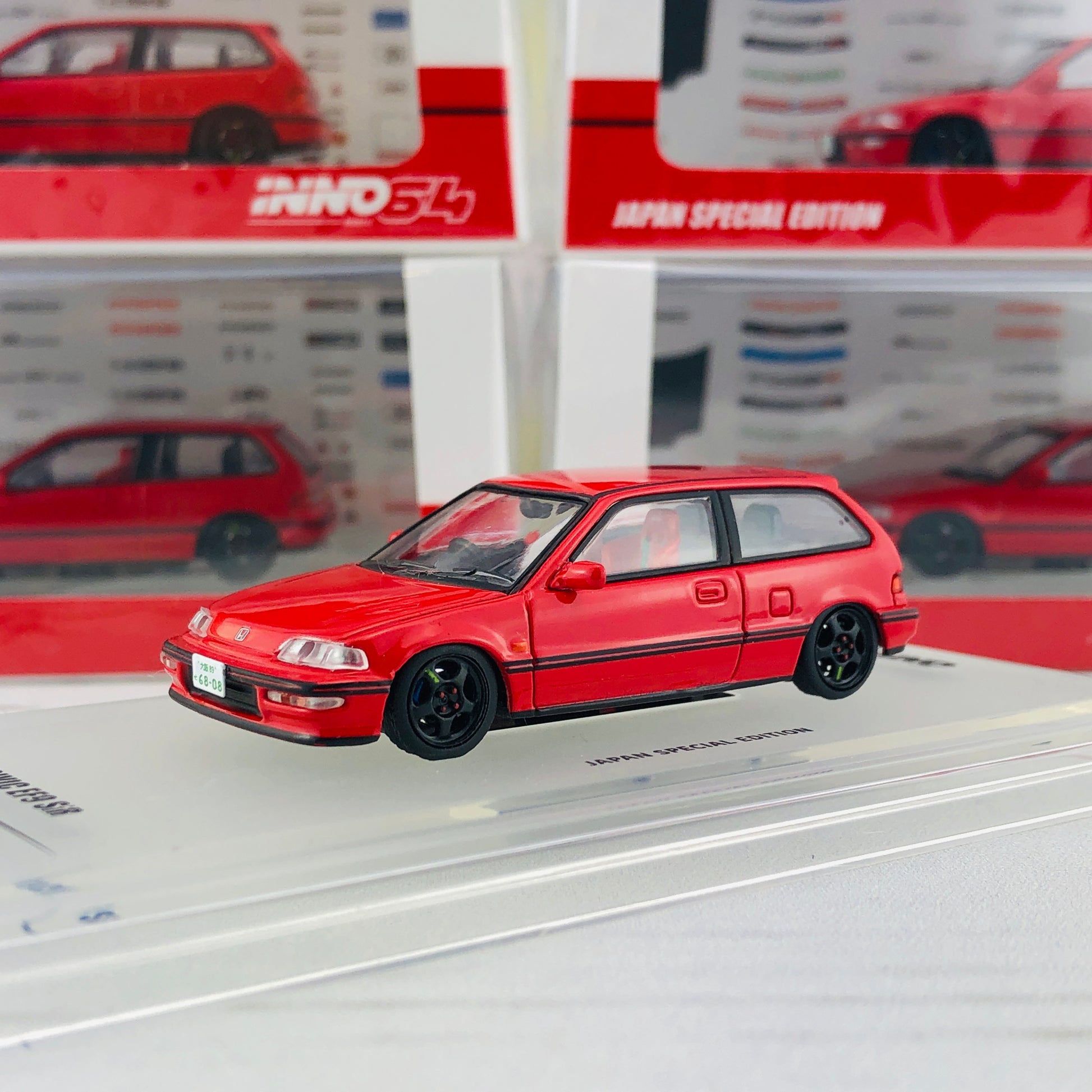 INNO64 HONDA CIVIC EF9 SiR Japan Special Edition IN64-EF9-REDJS