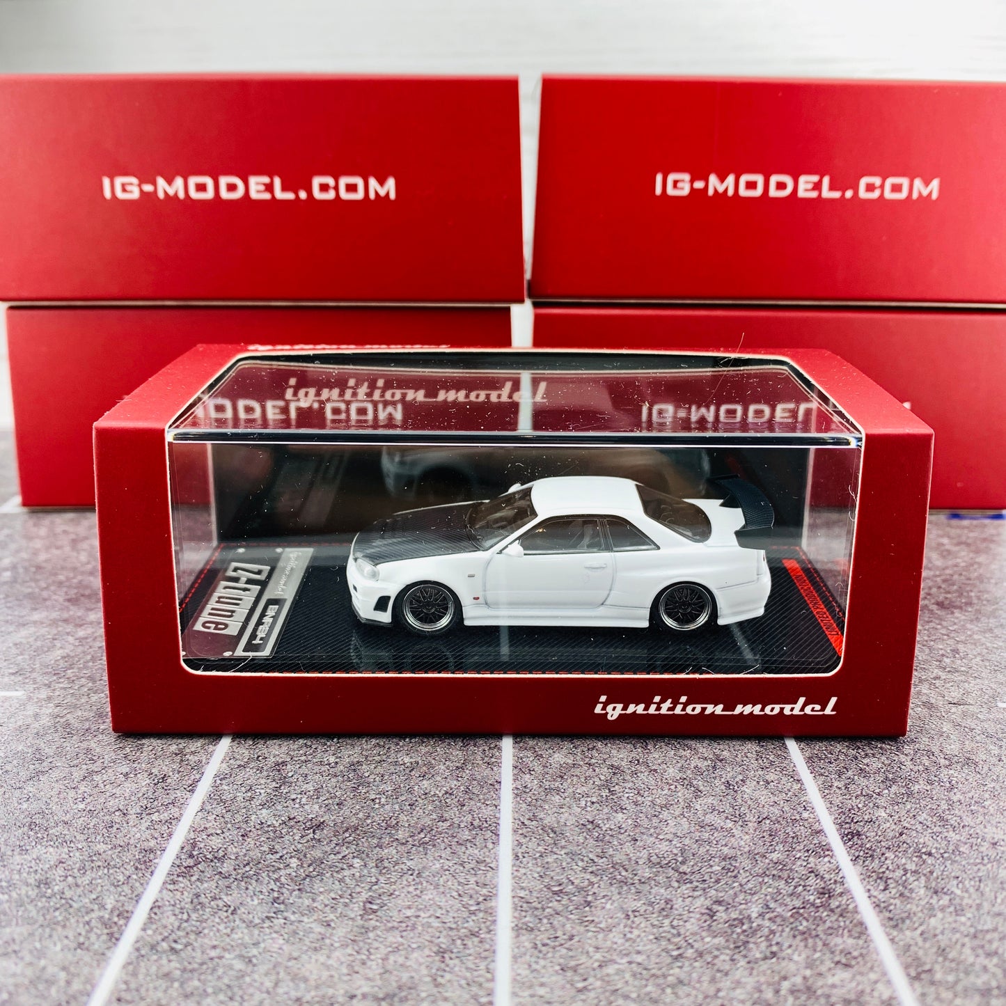 Ignition Model 1/64 Nismo R34 GTR Z-tune White IG1868